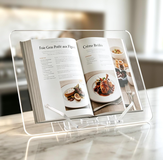 Adjustable Kitchen Cookbook Stand