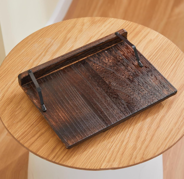 Rustic Wooden Book Holder